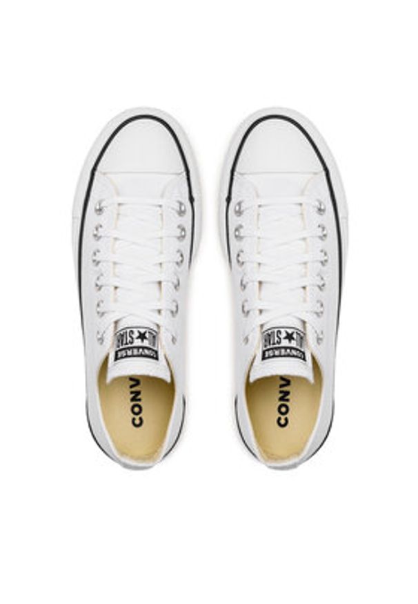 Converse Trampki Chuck Taylor All Star Lift Ox 560251C Biały. Kolor: biały. Materiał: materiał