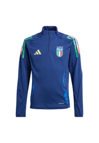 Adidas - Bluza Italy Tiro 24 Competition Training Kids. Kolor: niebieski. Materiał: materiał #1