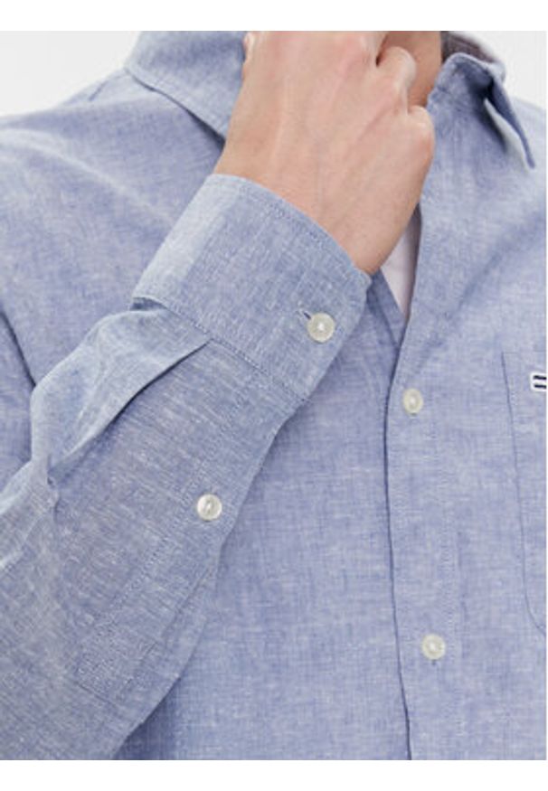 Tommy Jeans Koszula DM0DM18962 Niebieski Regular Fit. Kolor: niebieski. Materiał: bawełna