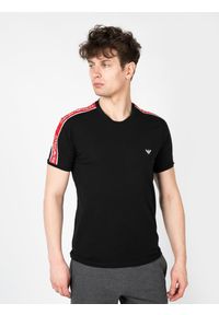 Emporio Armani T-shirt C-neck | 1118903F717 | Mężczyzna | Czarny. Kolor: czarny. Materiał: bawełna, elastan. Wzór: nadruk. Styl: elegancki #6