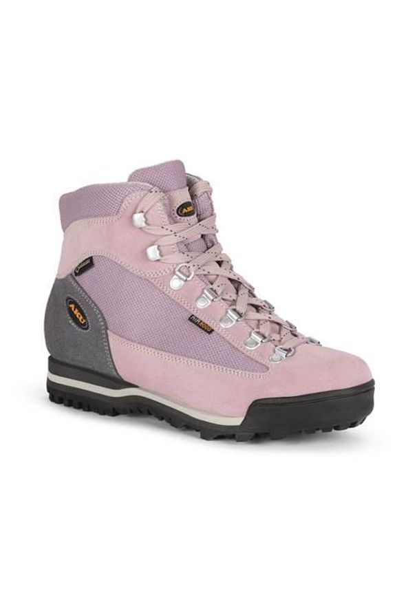 Buty trekkingowe damskie Aku Ultra Light Micro Gtx. Zapięcie: sznurówki. Kolor: różowy. Materiał: materiał, syntetyk, tkanina. Szerokość cholewki: normalna