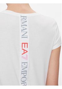 EA7 Emporio Armani T-Shirt 3DTT17 TJKUZ 1100 Biały Slim Fit. Kolor: biały. Materiał: syntetyk, wiskoza #3