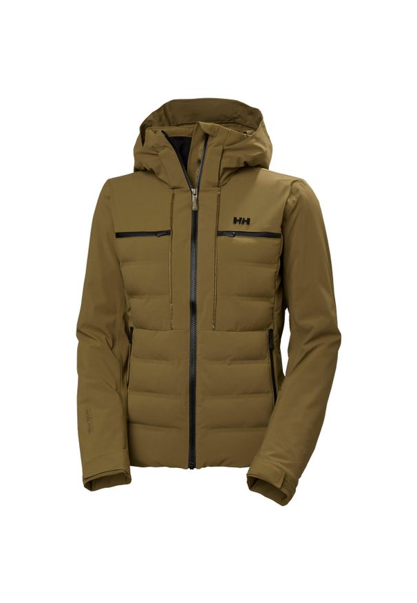 Damska kurtka narciarska Helly Hansen Alphelia Elevate. Kolor: brązowy, beżowy, wielokolorowy. Sezon: zima. Sport: narciarstwo