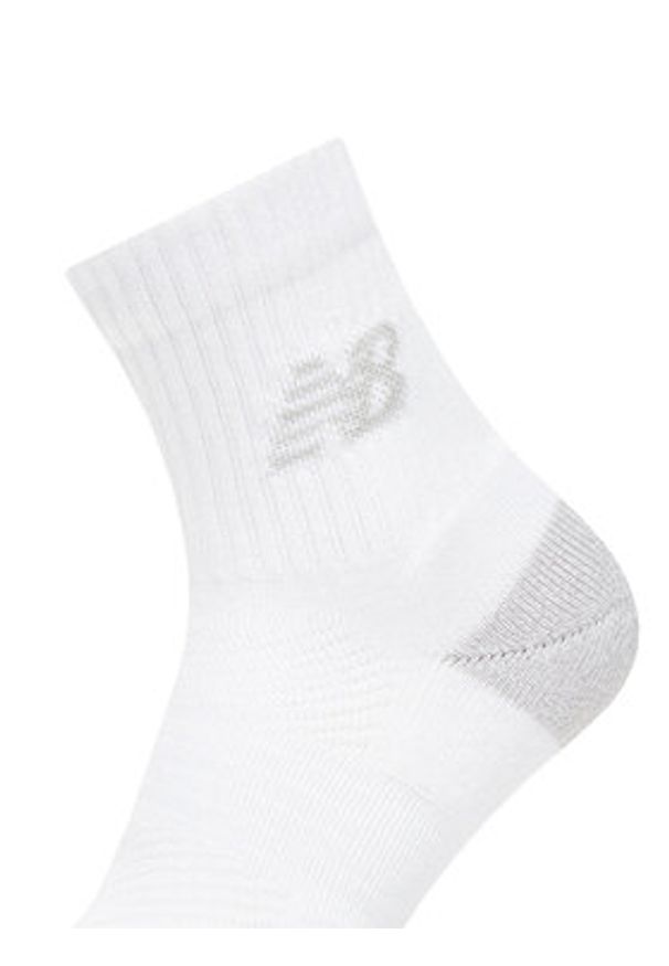 New Balance Skarpety długie Active Cushion Quarter Socks LAS35204WT Biały. Kolor: biały. Materiał: materiał, poliester