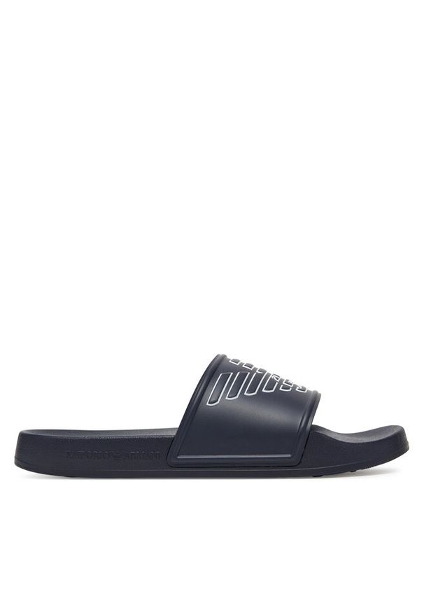 Klapki Emporio Armani. Kolor: niebieski