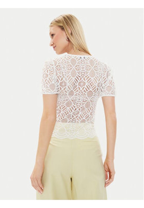Morgan Bluzka 241-DOULI Écru Regular Fit. Materiał: bawełna, syntetyk