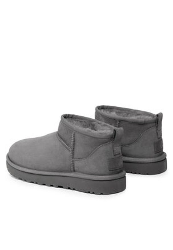 Ugg Śniegowce W Classic Ultra Mini 1116109 Szary. Kolor: szary. Materiał: skóra, zamsz