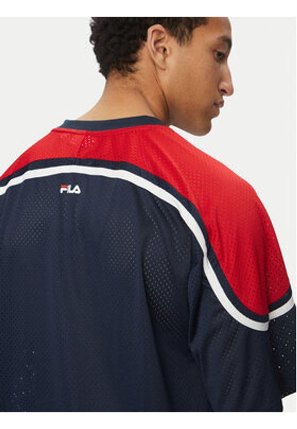 Fila Szorty sportowe Lommel FAM0920 Granatowy Loose Fit. Kolor: niebieski. Materiał: syntetyk. Styl: sportowy