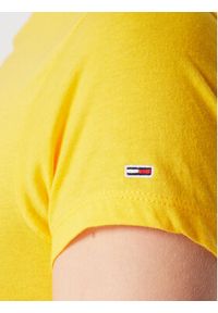 Tommy Jeans T-Shirt Essential Logo DW0DW14899 Żółty Regular Fit. Kolor: żółty. Materiał: bawełna, syntetyk #5
