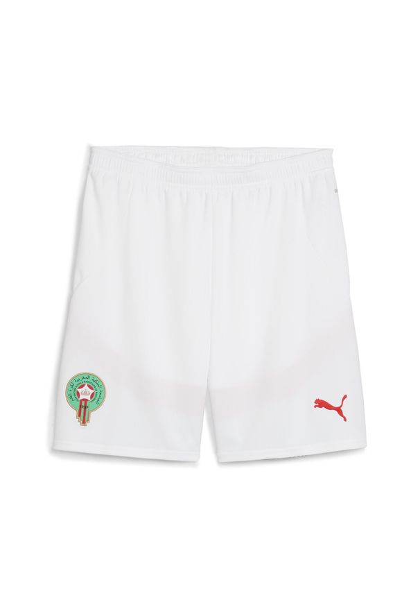 Puma - Szorty Maroc CAN 2025. Kolor: biały, zielony, czerwony, wielokolorowy. Sport: piłka nożna