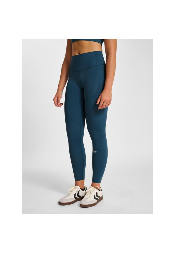 Damskie legginsy Hummel Hiit Intensity. Kolor: wielokolorowy, niebieski, zielony. Sport: fitness