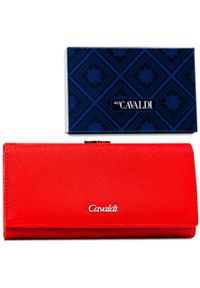 4U CAVALDI - Portfel damski 4U Cavaldi GD24-FO-SFK czerwony. Kolor: czerwony. Materiał: skóra ekologiczna