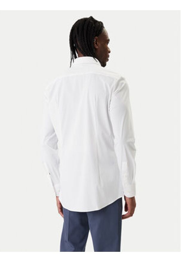 BOSS Koszula P-Hank 50555747 Biały Slim Fit. Kolor: biały. Materiał: syntetyk