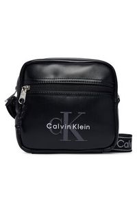 Calvin Klein Saszetka Bold Logo Webbing Square Crossbo LV04D3445G Czarny. Kolor: czarny. Materiał: skóra #6