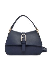 Furla Torebka Flow Mini Top WB01032 BX2045 BG 4852S Granatowy. Kolor: niebieski. Materiał: skórzane #1