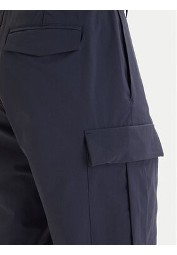 Aeronautica Militare Spodnie cargo 261PA1709UCT04291 Granatowy Comfort Fit. Kolor: niebieski. Materiał: syntetyk