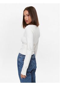 Calvin Klein Jeans Bluzka J20J222013 Écru Regular Fit. Materiał: syntetyk, wiskoza #3