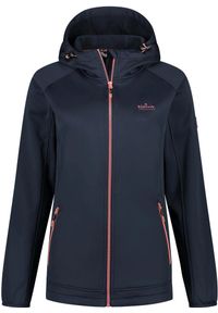 Jack Wolfskin - Kurtka Softshell Kjelvik Kelly dla Kobiet - Wiatroszczelna i Ciepła. Kolor: niebieski. Materiał: softshell. Sport: turystyka piesza