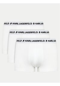 Karl Lagerfeld - KARL LAGERFELD Komplet 3 par bokserek 240M2110 Biały. Kolor: biały. Materiał: bawełna #1