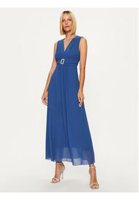 Rinascimento Sukienka wieczorowa CFC0115101003 Niebieski Regular Fit. Kolor: niebieski. Materiał: wiskoza. Styl: wizytowy #5