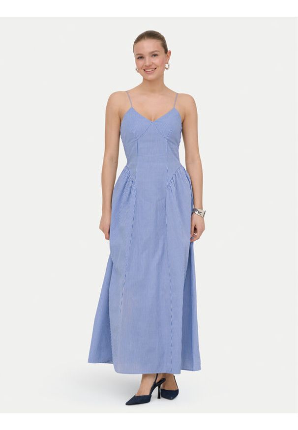 only - ONLY Sukienka letnia Tiari 15371086 Niebieski Regular Fit. Kolor: niebieski. Materiał: bawełna. Sezon: lato