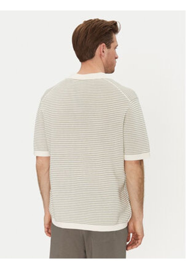 Only & Sons Polo Kian 22033457 Beżowy Relaxed Fit. Typ kołnierza: polo. Kolor: beżowy. Materiał: bawełna