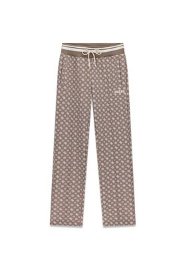 Guess Spodnie materiałowe 176829 Brązowy Slim Fit. Kolor: brązowy. Materiał: materiał