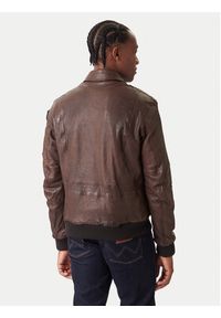 Aeronautica Militare Kurtka skórzana 252PN0846U100839 Brązowy Regular Fit. Kolor: brązowy. Materiał: skóra #3