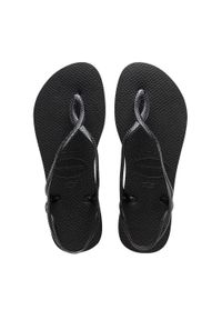 Klapki Havaianas Model 4129697 Kolor Czarny. Okazja: na plażę. Kolor: wielokolorowy, czarny, różowy. Materiał: syntetyk. Styl: sportowy #1