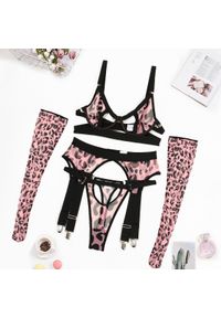 Intica - Komplet bielizny z wycięciami z dopasowanego materiału Gentjana. Kolor: wielokolorowy. Materiał: materiał #1