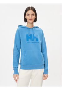 Helly Hansen Bluza Logo 33978 Niebieski Regular Fit. Kolor: niebieski. Materiał: bawełna #5