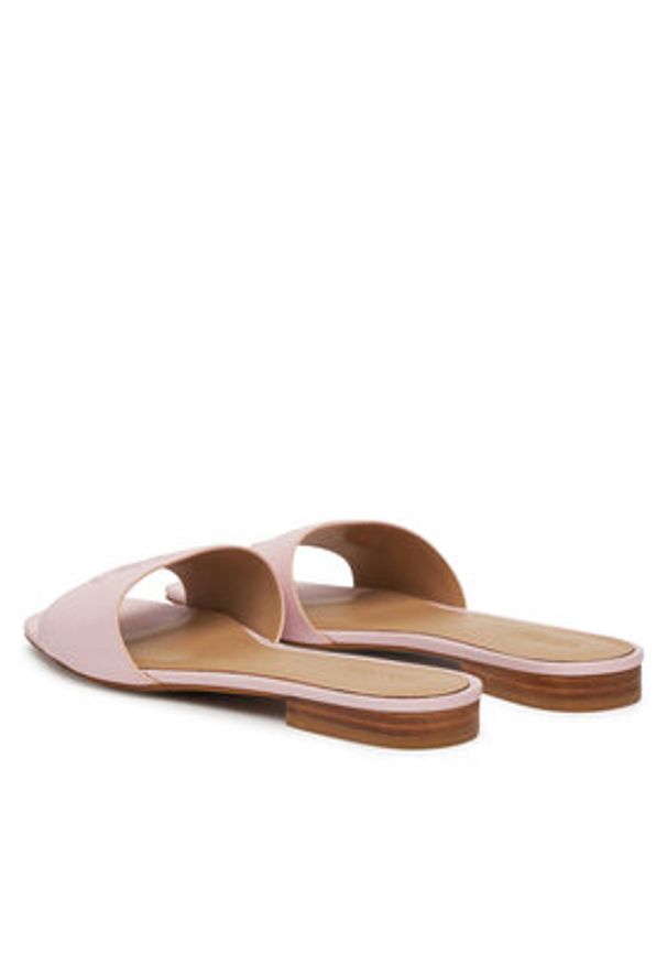 Lauren Ralph Lauren - LAUREN RALPH LAUREN Klapki Everley 802959143007 Różowy. Kolor: różowy. Materiał: skóra