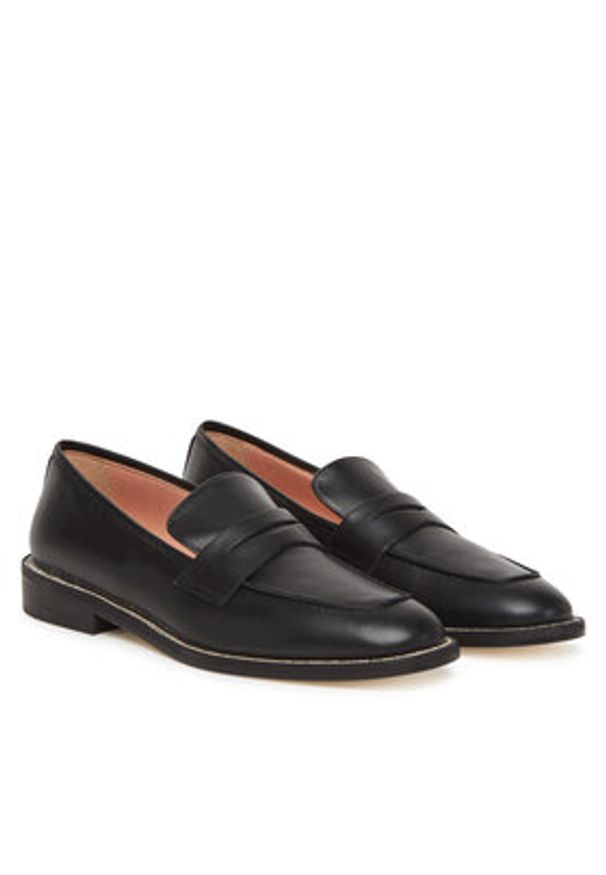 Pollini Lordsy SA10312C1MTCS000 Czarny. Kolor: czarny. Materiał: skóra