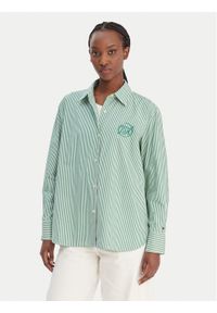 TOMMY HILFIGER - Tommy Hilfiger Koszula WW0WW48190 Zielony Regular Fit. Kolor: zielony. Materiał: bawełna #1