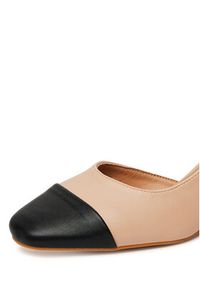 DeeZee Sandały 11-710-1 Beżowy. Kolor: beżowy. Materiał: skóra