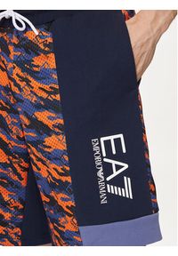 EA7 Emporio Armani Szorty sportowe 3DPS60 PJEQZ 2605 Pomarańczowy Regular Fit. Okazja: na plażę. Kolor: pomarańczowy. Materiał: syntetyk. Styl: sportowy