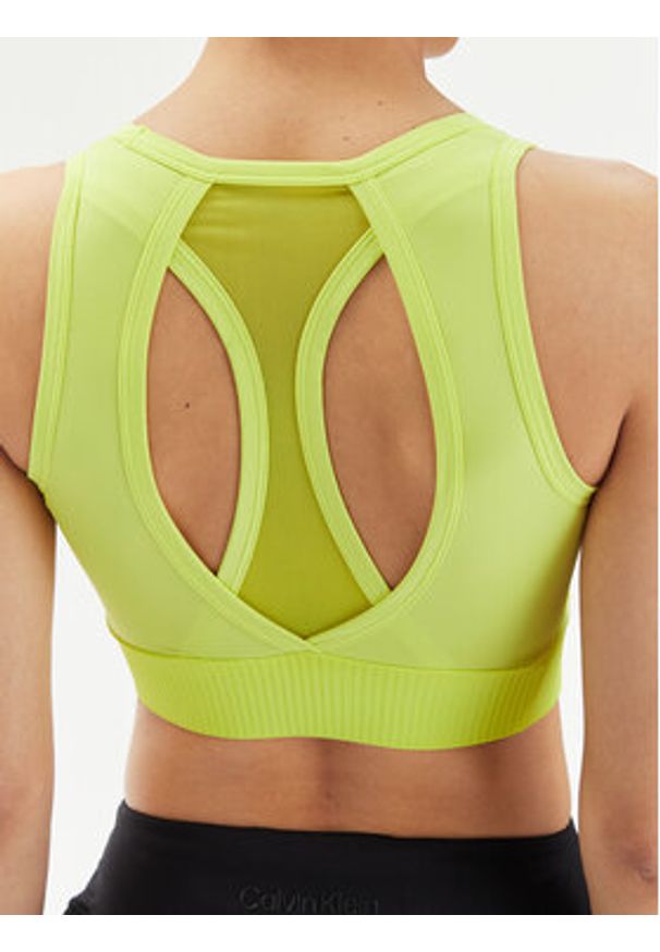 Deha Biustonosz sportowy D02610 Żółty. Kolor: żółty. Materiał: syntetyk