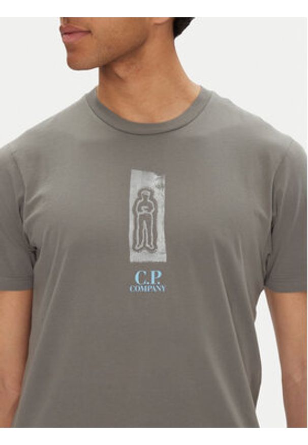 C.P. Company T-Shirt 18CMTS310A005431G Szary Regular Fit. Kolor: szary. Materiał: bawełna