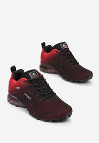 Born2be - Czarno-Czerwone Buty Sportowe Vhesiesh. Wysokość cholewki: przed kostkę. Nosek buta: okrągły. Kolor: czarny. Materiał: materiał. Szerokość cholewki: normalna. Wzór: aplikacja #3