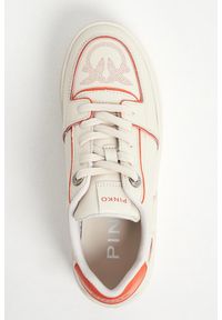 Pinko - Sneakersy damskie skórzane na platformie PINKO. Materiał: skóra. Obcas: na platformie #3