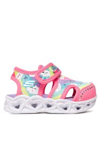skechers - Sandały Skechers. Kolor: różowy