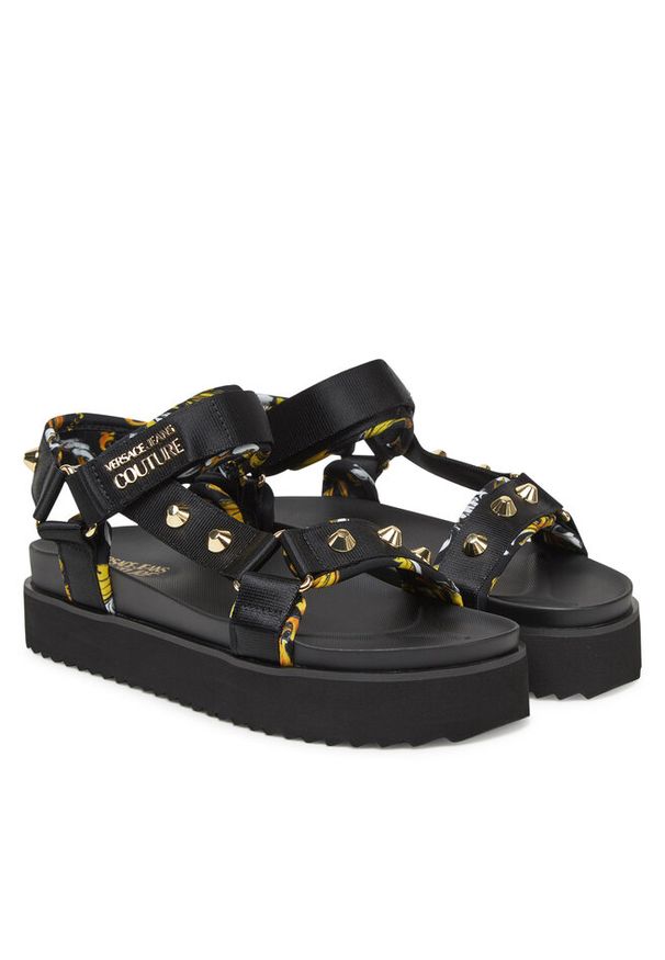 Sandały Versace Jeans Couture. Kolor: czarny