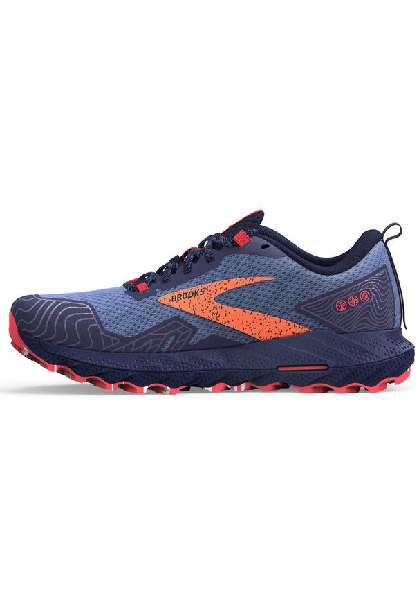 Buty do biegania damskie Brooks Cascadia 17 Gtx. Zapięcie: sznurówki. Kolor: niebieski. Materiał: materiał. Szerokość cholewki: normalna