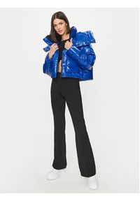 Calvin Klein Jeans Kurtka puchowa High Shine J20J221884 Niebieski Oversize. Kolor: niebieski. Materiał: syntetyk