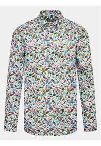Eterna Koszula 4117/F170 Kolorowy Slim Fit. Materiał: bawełna. Wzór: kolorowy
