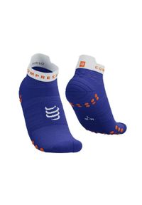 Skarpety biegowe Compressport Pro Racing Socks v4.0 Run Low. Kolor: niebieski. Sport: bieganie