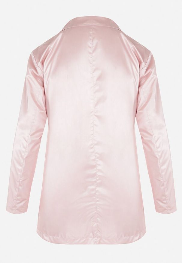 Born2be - Różowa Kurtka Layna. Typ kołnierza: kołnierzyk stójkowy. Kolor: różowy. Materiał: materiał. Długość rękawa: długi rękaw. Długość: długie