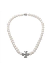 Tory Burch Naszyjnik Kira Pearl 164617 Biały. Kolor: biały