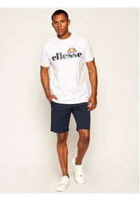 Ellesse T-Shirt Sl Prado Tee SHC07405 Biały Regular Fit. Kolor: biały. Materiał: bawełna #5