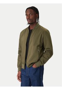Calvin Klein Kurtka bomber LV040FM512 Khaki Regular Fit. Kolor: brązowy. Materiał: syntetyk #1